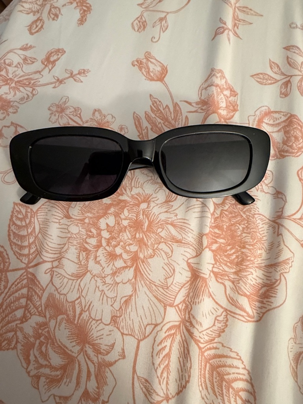 Classic Rectangular Black Sunglasses for Women